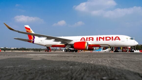 Air India Airbus A350 900 on the ground