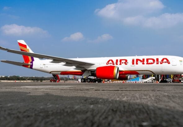 Air India Airbus A350 900 on the ground