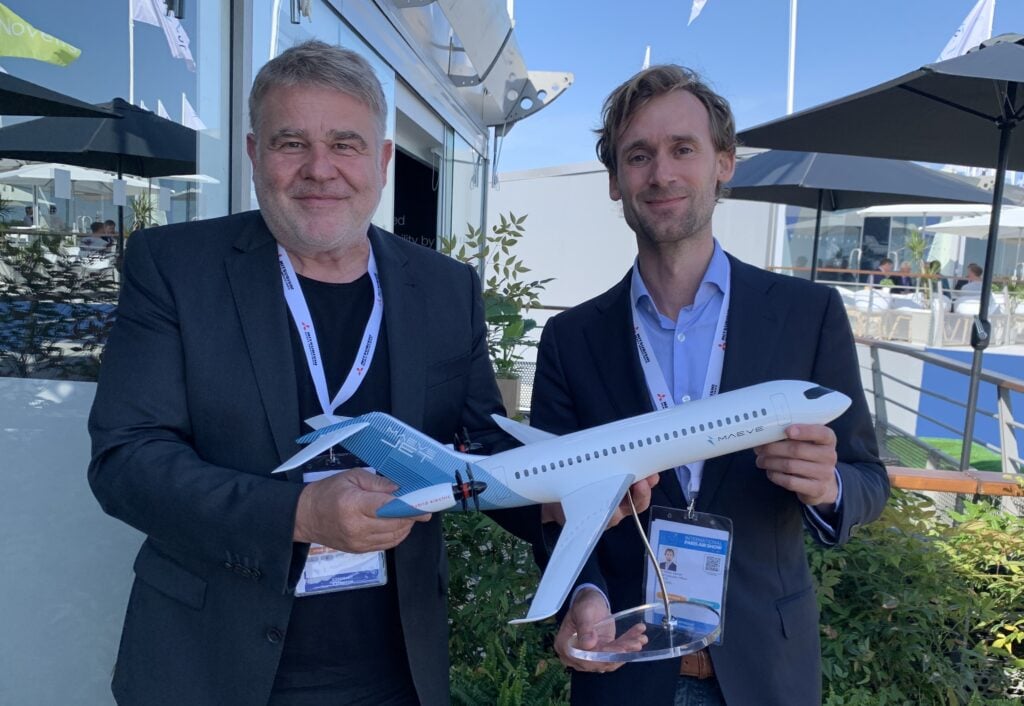 Martin Nüsseler and Jan Willem Heinen with the Maeve Jet in Paris 2025