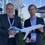 Martin Nüsseler and Jan Willem Heinen with the Maeve Jet in Paris 2025