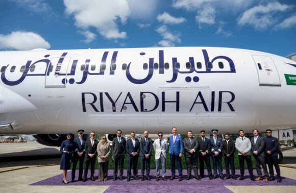 Riyadh Air Boeing 787-9 delivery in Charleston