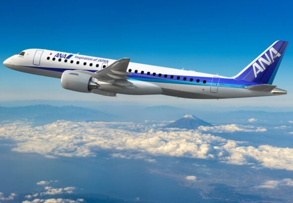 E190 E2 ANA Over Fuji 2 detail